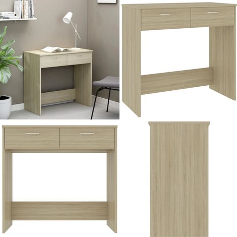 Scrivania Rovere Sonoma 80x40x75 cm in Legno Multistrato - Scrivania rovere sonoma - Scrivania moderna