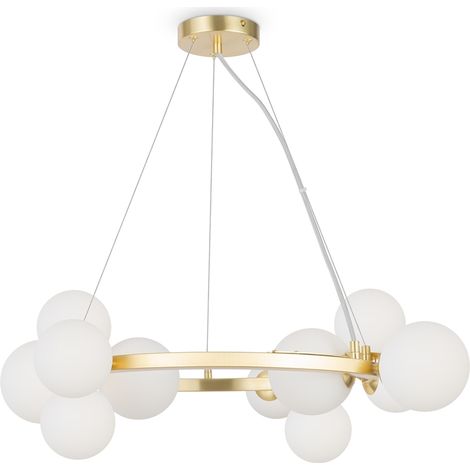 Suspension Maytoni Dallas 11L laiton boules blanches (1/4)