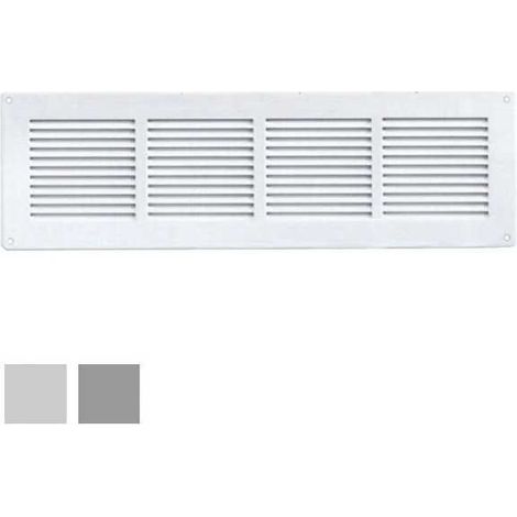 Grille en tôle 440X140 Filet gris
