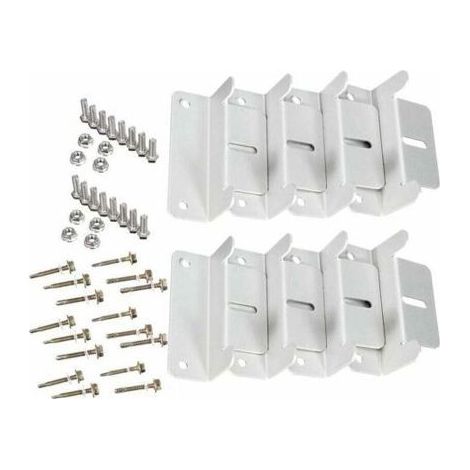 Lot de 2 supports de montage en forme de Z pour panneaux solaires destinés aux camping-cars, bateaux, voitures, camions, maisons (1/5)