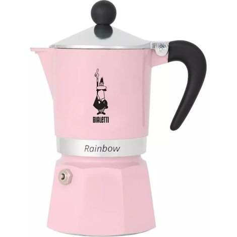 Bialetti Primavera Rainbow Kaffeekanne Rosa Pastell 6 Tassen