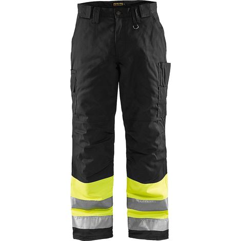 Pantalon de travail haute visibilité hiver 1862 - Jaune fluo/Noir XS - FR(38) - SE(C44) - Courtes