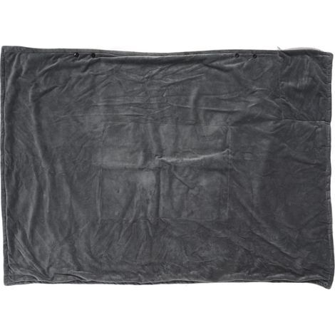 Couverture chauffante USB, 3 niveaux de chauffage, châle électrique en peluche douce pour l'intérieur et l'extérieur, 5V, gris. (1/5)