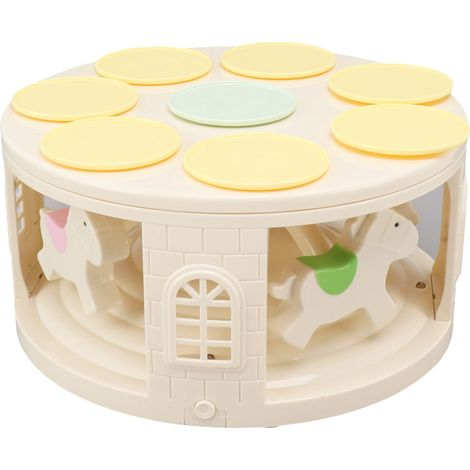 Tourniquet rotatif LED pour desserts, présentoir automatique rotatif avec 4 musiques, pour mariage et fête (1/5)