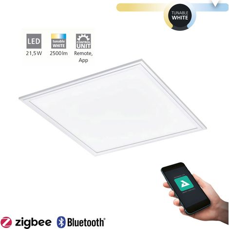 Plafoniera Moderna Salobrena-Z Alluminio Bianco Luce Led Integrato 21,5W (1/5)