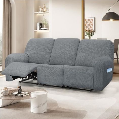 Cellfast – Housse de canapé relax 3 places – Polyester – Taille 190-300cm – Style moderne et minimaliste – Motif géométrique