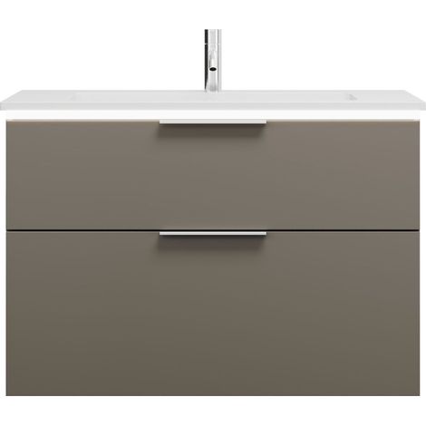 burgbad Eqio lavabo mineral de fundición con mueble bajo para (1/2)