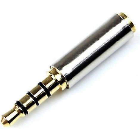 Adaptateur audio 3,5 mm mâle vers 3,5 mm femelle pour casque audio-4.00X0.50X0.30CM (1/3)