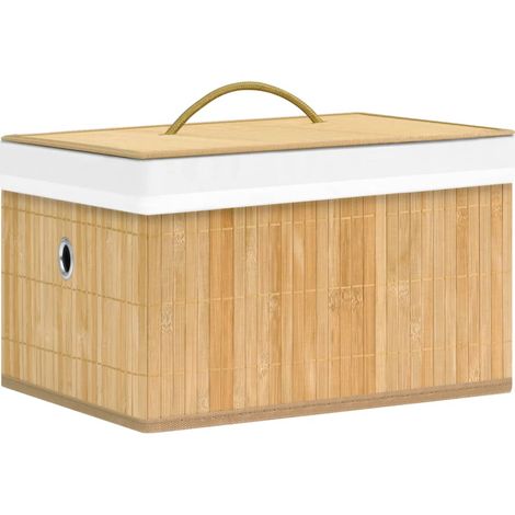 Bamboo Storage Boxes 4 pcs vidaXL