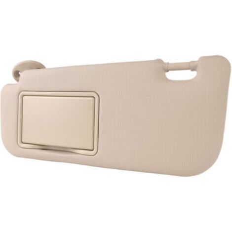 Pare-soleil gauche pour Toyota Corolla et Levin (2014–2018) – couleur beige – avec miroir de courtoisie intégré