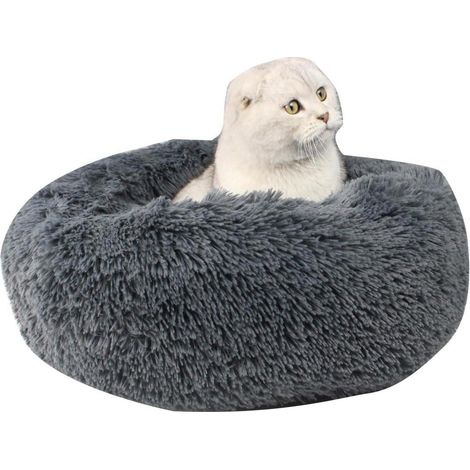Flauschiges Hundebett rund 40cm für kleine Hunde & Katzen bis 2kg, waschbar