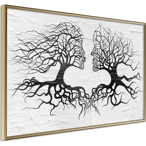 Affiche Murale Encadrée "Like the Old Trees" 30 x 20 cm Or