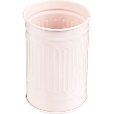 Gobelet Modèle Habana en Acier 7,3 x 11,5 x 7,3 cm pour Votre Salle de Bain Design Moderne pour Un Usage Quotidien Rose Pastel (1/4)
