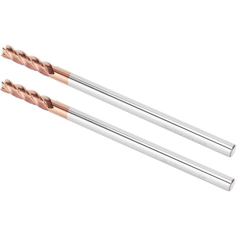2-teiliger 4-schneidiger Hartmetall-Fräser für Holz, CNC-Fräswerkzeug aus Wolframkarbid, 4 x 75 mm Schnittkapazität, Holzbearbeitungsfräsen (1/5)