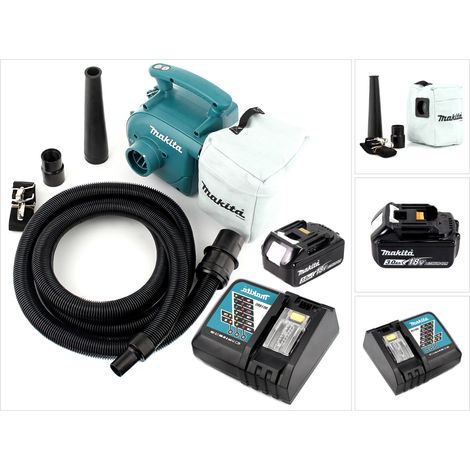 Aspiratore a batteria Makita DVC 350 RF1 18V + 1x batteria ricaricabile 3.0Ah + caricabatterie