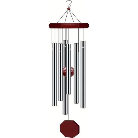 70 cm Carillon à Vent Musical de Jardin, Carillon à Vent de Jardin, 6 Tube Aluminium Carillon a Vent, Carillons éoliens en Métal, Bells éolien Cloches pour Extérieur, Pour Jardin, Véranda (1/5)