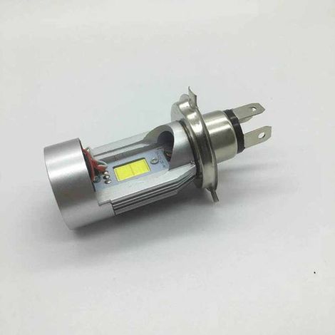 Two colors: Silver Material: Aluminum alloy Modified motorcycle headlights H4 headlights for electric vehicles Demon.--DTEKGAZ