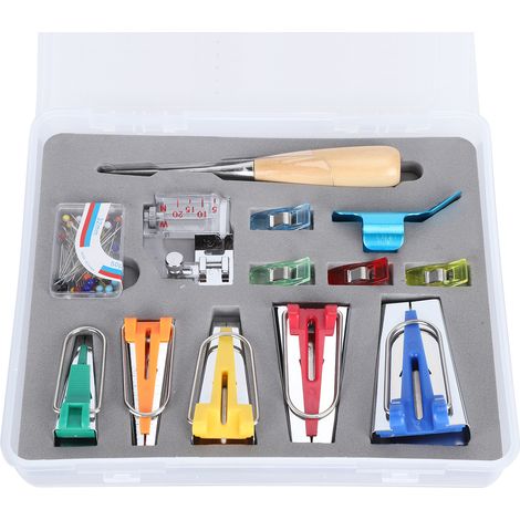 Kit de couture manuel pour la fabrication de biais en tissu, accessoires et outils de patchwork faits main. (1/5)