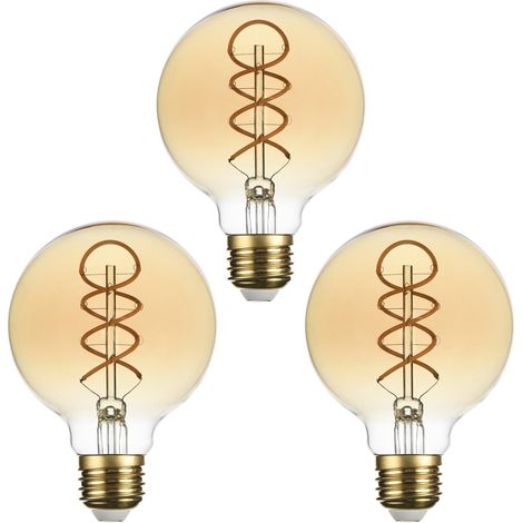 Ampoules LED Edison G80 E27 vintage (non dimmable) 4 W 450 lm (équi. 40 W), IRC 90,2300 K (G80) (1/5)