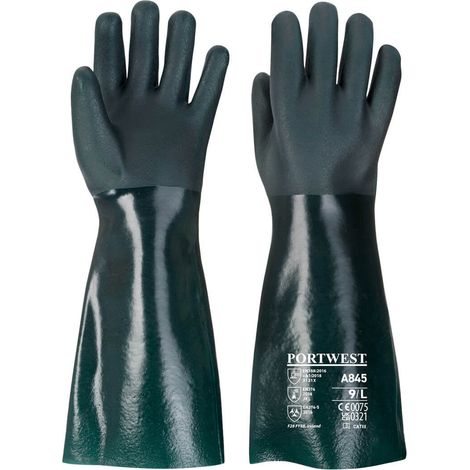 Gant PVC 45cm Doppel-Trempage Farbe: Grün Größe XL - Portwest
