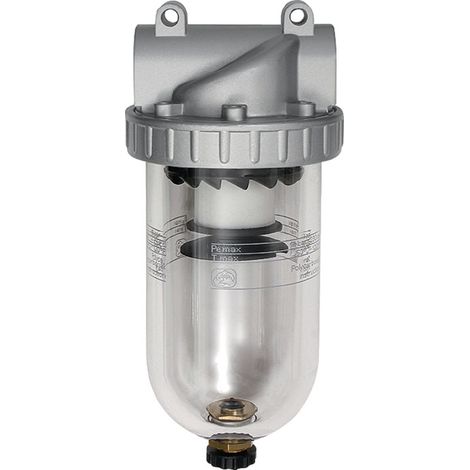Riegler Filter »Standard«, mit Polycarbonatbehälter, 5 µm, BG 3, G 1/2 (1/4)