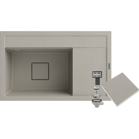 GRANIT BEIGE ÉVIER DE CUISINE BONNET CAPUCHON MODERNE RENDO (1/5)