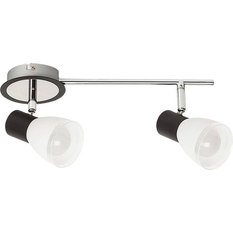 Spot sistema di metropolitana leggera Ati vetro metallo nero / cromo B: 33,5 centimetri H: 11 cm (1/5)
