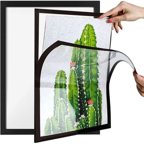 BelleRise - Lot de 2 cadres pour peinture diamant - Cadre photo magnétique 30x40cm 400 (1/5)