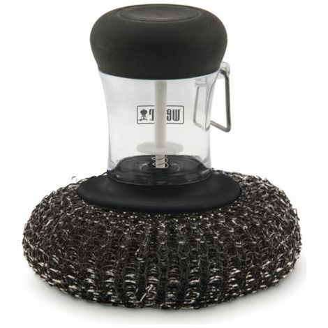 Accesorio de limpieza Weber esponja metálica depósito jabón 10 cm