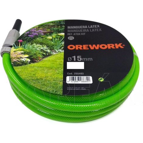 Orework Manguera látex atox Verde Kit 15mm x 20 MT