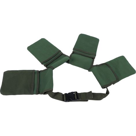 Sacoche de rangement pour outils de jardin, ceinture, pochette suspendue, 4 poches, organisateur pour fournitures de jardinage (1/5)