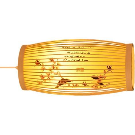 Suspension tissée style chinois-japonais rétro en rotin tressé, lustre pour maison ou restaurant
