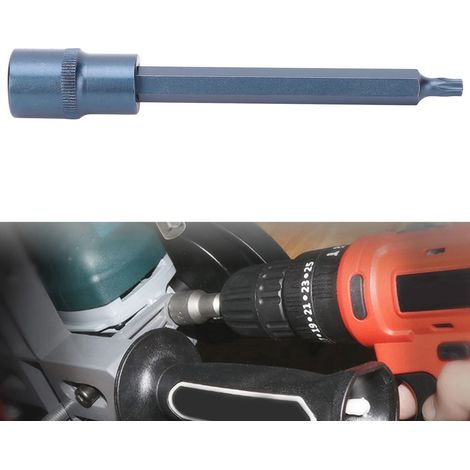 Douille hexagonale 6 pans, clé rapide 1/4 pan, embout de tournevis Torx 6 pans (1/5)