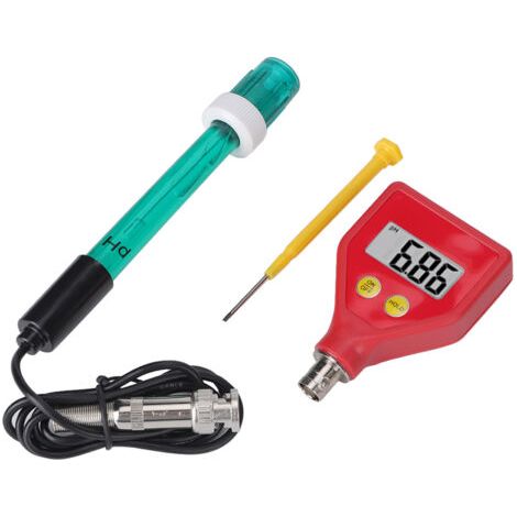 Portable pH meter with precise digital display for water analysis ---DTEKGAZ
