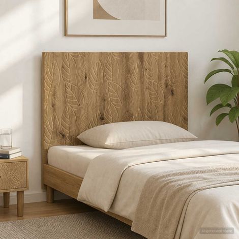 vidaXL Wall-Mounted Headboard DELFT Artisan Oak Engineered Wood (1/5)