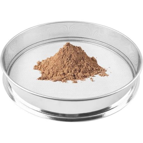 1 - Tamis De Jardin - Tamis En Métal - Maille 0,2mm Pour Sol Et Sable - Acier Inoxydable Résistant À L'encrassement Pour Maison Et Laboratoire - Argent - 25cm (1/5)