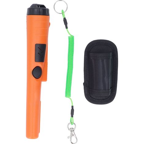 Tragbarer Metalldetektor mit orangefarbener LED, 3 Suchmodi, 360° wasserdicht (IP67), Gold- und Silberfinder, Prospektionswerkzeug (1/5)