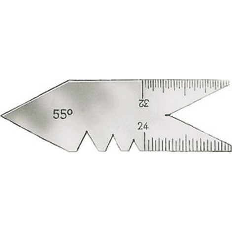 Strumenti Calibro Affilatura Per Filettare, Filetto Per: 55 °