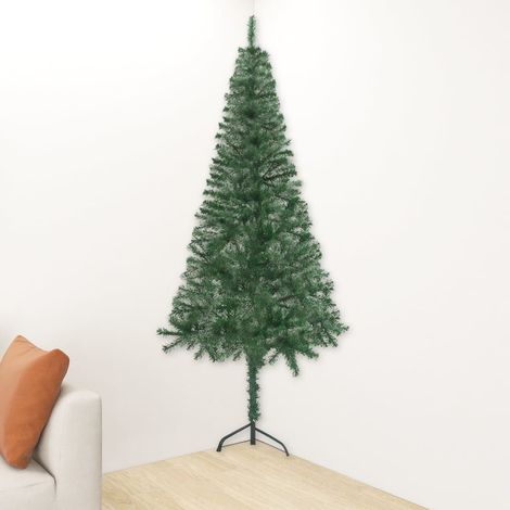 Sapin de Noël artificiel Arbre de Noël d'angle Vert 120 cm PVC 96838 (1/5)
