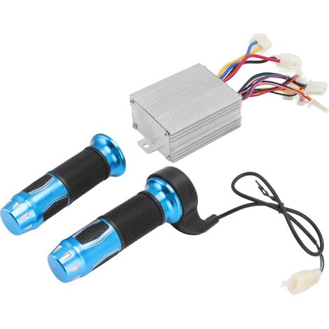Contrôleur de vitesse pour moteur à balais DC12V 500W avec poignées d'accélérateur pour motos, vélos, tricycles et scooters électriques (1/5)