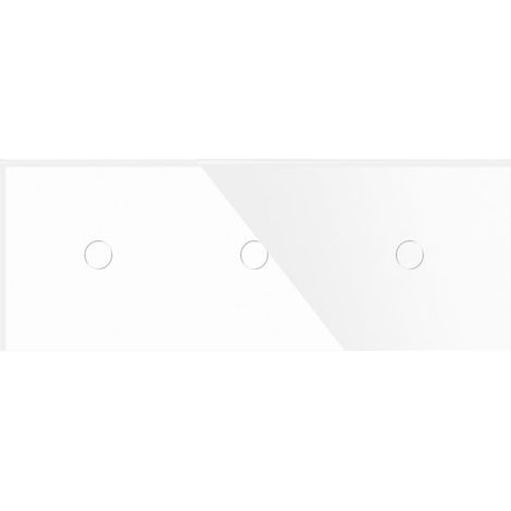 Interrupteur tactile simple en verre LUXION 3 x Blanc (1/5)