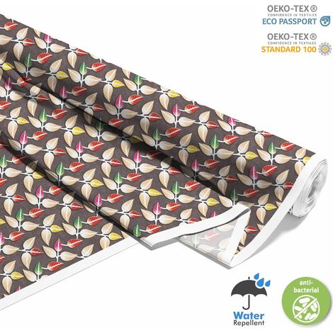 Outdoor dekostoffe oxford - Motiv 3D-Blätter (1/5)