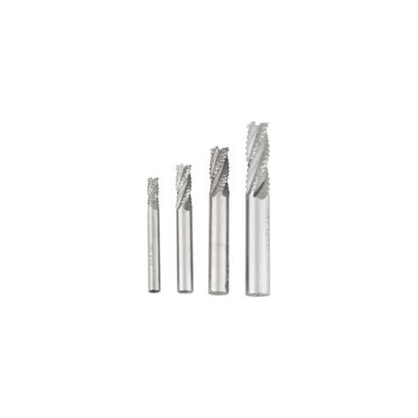 Fraise en bout d'ébauche HSS à 4 cannelures, fraise CNC M6 /M8 /M10 /M12, 4 pièces