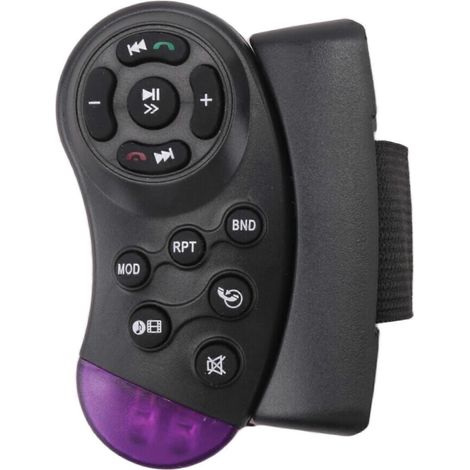 Télécommande universelle sans fil à 11 boutons pour volant de voiture avec lecteur CD/DVD/MP5 (1/5)