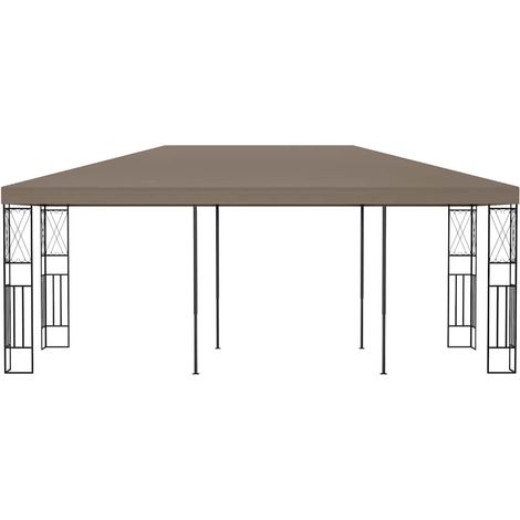 vidaXL Cenador de tela gris taupé 6x3 m (1/2)
