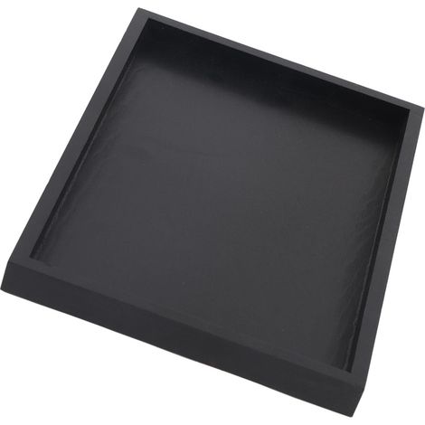 Plateau Bois Rectangulaire, Plateau à Thé Assiette De Repas De Service Plats Et Plateaux Noir pour Le Thé Boissons Café, 30 × 20 Cm (1/5)