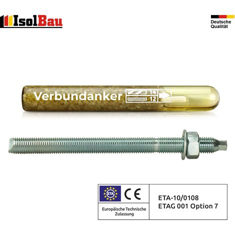IsolBau Chemischer Dübel M12 + Gewindestange M12 x 220 mm ETA (1/5)