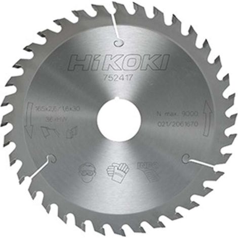HiKOKI Accesorios - Hoja de sierra para madera 190x20 mm, 48 dientes 752485