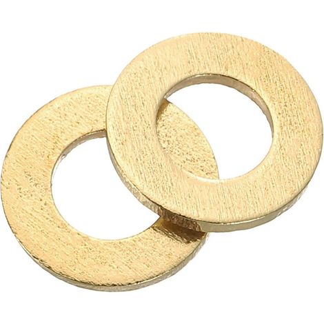 Lot de 120 bagues, assortiment de bagues en laiton M4 x 8 mm x 0,5 mm, bagues de retenue plates, bagues d'étanchéité, bagues métalliques pour vis, boulons et écrous
