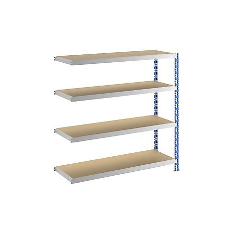 eurokraft basic  Scaffale a innesto a campata larga  blu/grigio